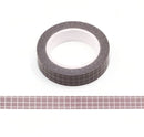 Brown Grid Pattern Washi Tape 10mm x 10m
