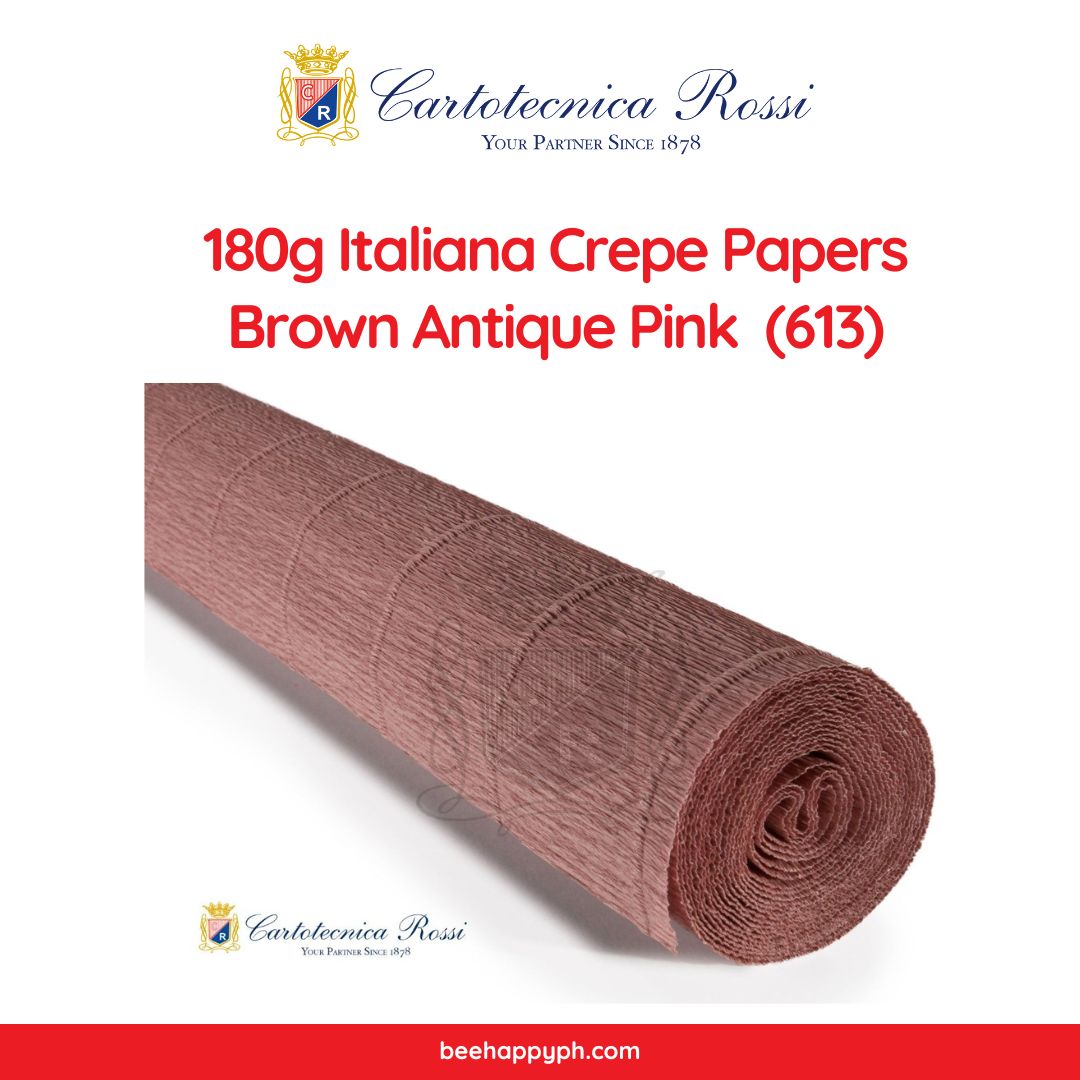 Cartotecnica Rossi Crepe Papers 180g (Purple & Pink Shades) Full Roll Premium Italian Crepe Papers