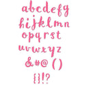Sizzix Brush Lowercase Alphabet Thinlits Die