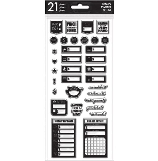 Me And My Big Ideas Budget Create 365 Happy Planner Clear Stamps