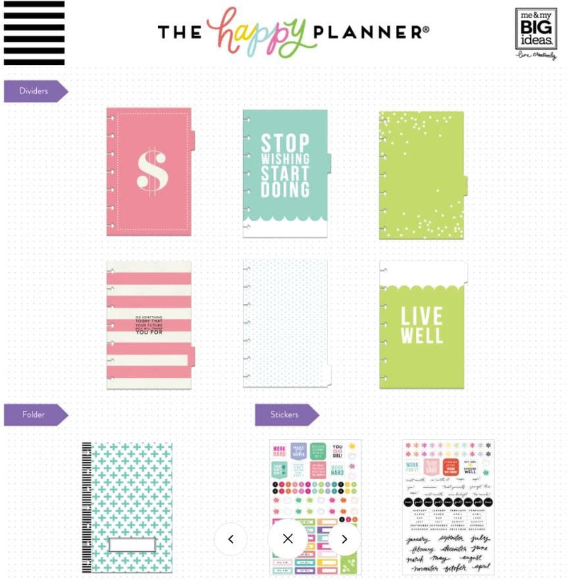 Me and My Big Ideas Budget Mini Extension Pack Happy Planner (208/Pkg)