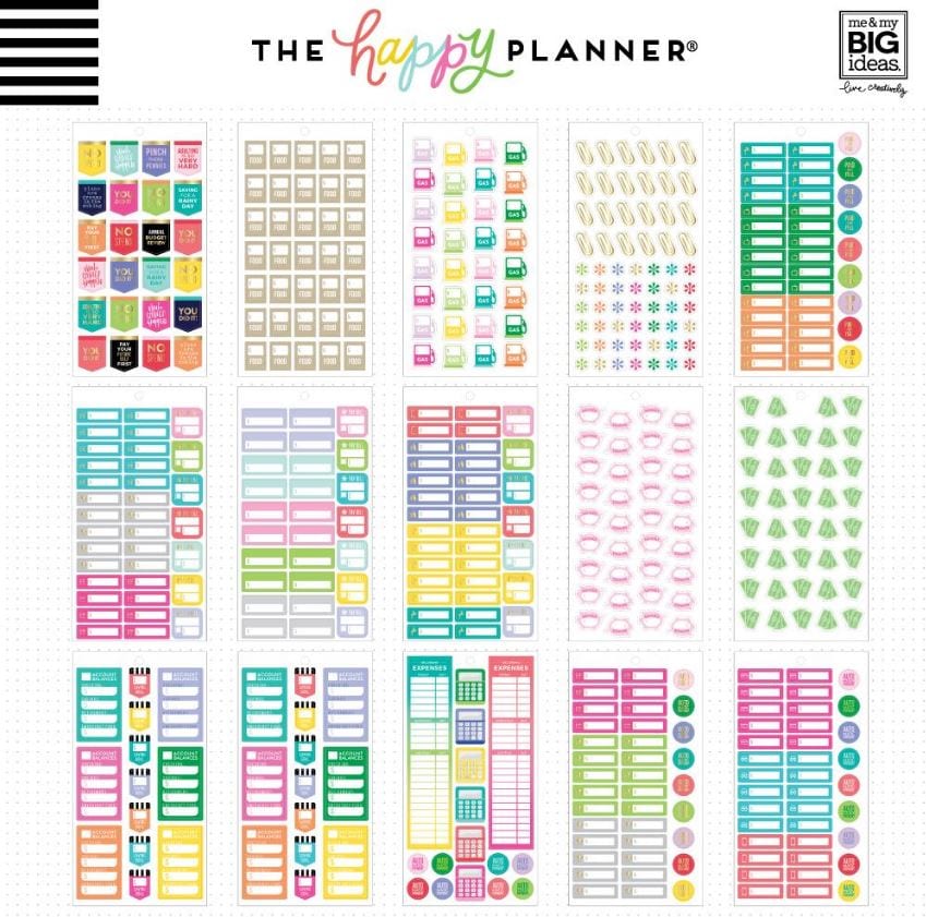 Me and My Big Ideas  Budget Planner Value Pack Stickers Create 365 Happy Planner Stickers 682 Stickers