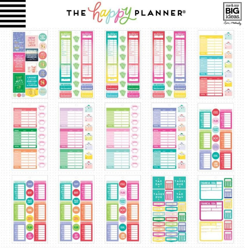 Me and My Big Ideas  Budget Planner Value Pack Stickers Create 365 Happy Planner Stickers 682 Stickers