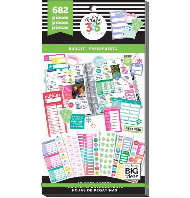 Me and My Big Ideas  Budget Planner Value Pack Stickers Create 365 Happy Planner Stickers 682 Stickers