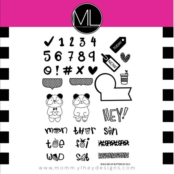 Mommy Lhey Build Me Up Buttercup Stamp Set Designs