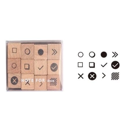 Bullet Journaling Rubber Stamps