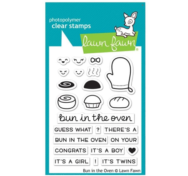 Lawn Fawn Bun in the Oven Clear Stamps 3"x 4"