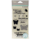 Hampton Art Butterflies She Leaves a Sparkle Clear Stamp Set - Jillibean Soup