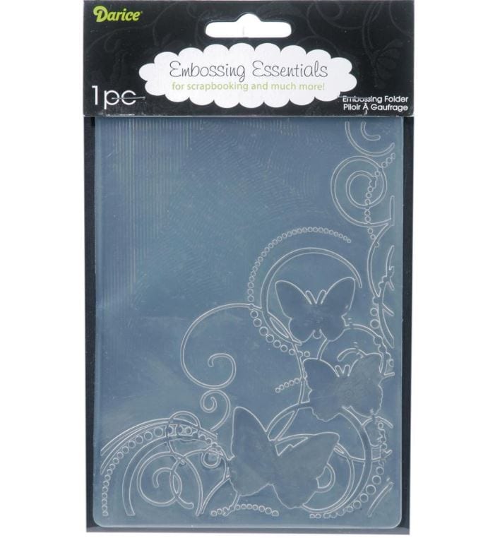 Darice Butterflies in Corner Embossing Folder