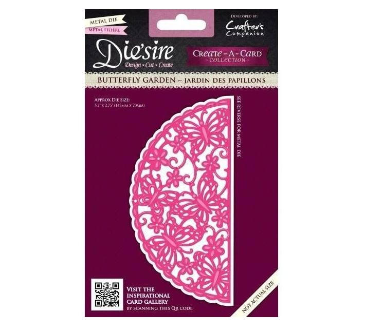 Crafter's Companion Butterfly Garden Die'sire Create-A-Card Cut and Emboss Dies