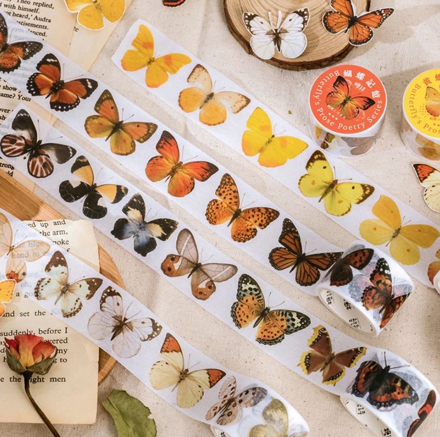 Butterfly Collection Washi Tapes Prose Poetry Series