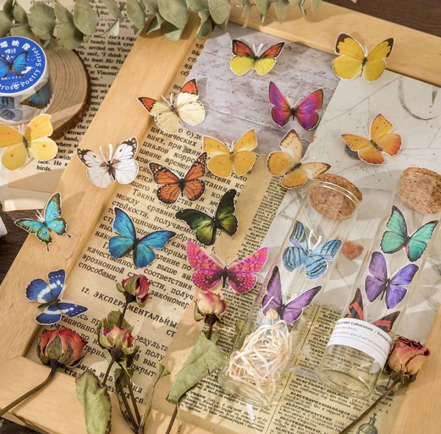 Butterfly Collection Washi Tapes Prose Poetry Series