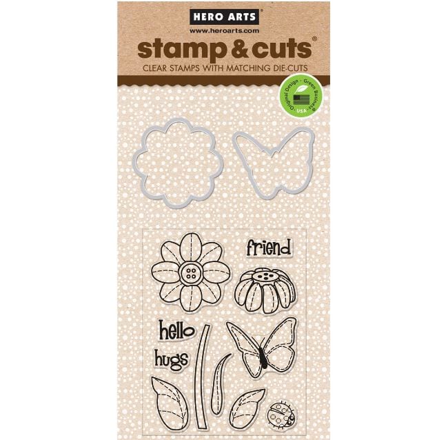 Hero Arts Butterfly and Flower Stamp and Cut