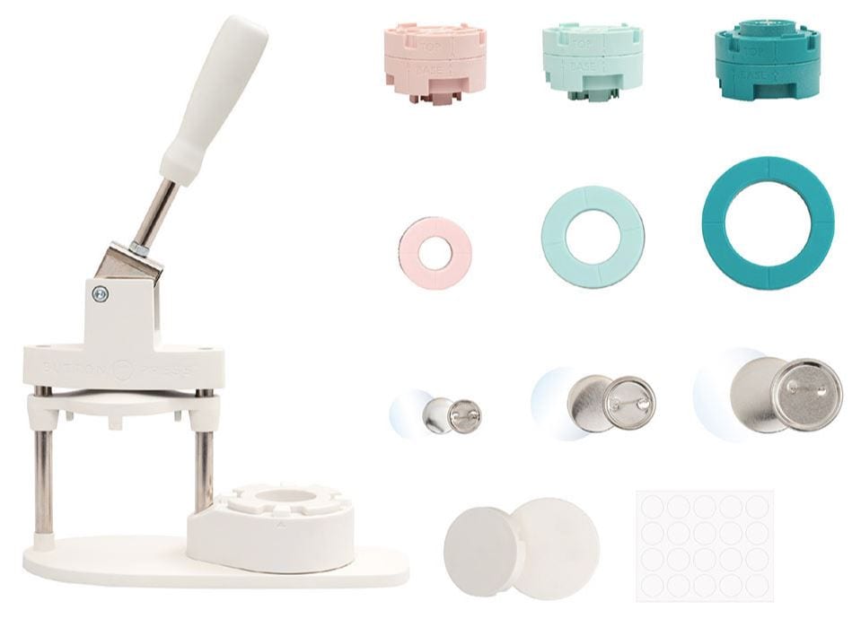 We R Memory Keepers Button Press All-in-One Bundle (w/ Small, Medium and Large Inserts)