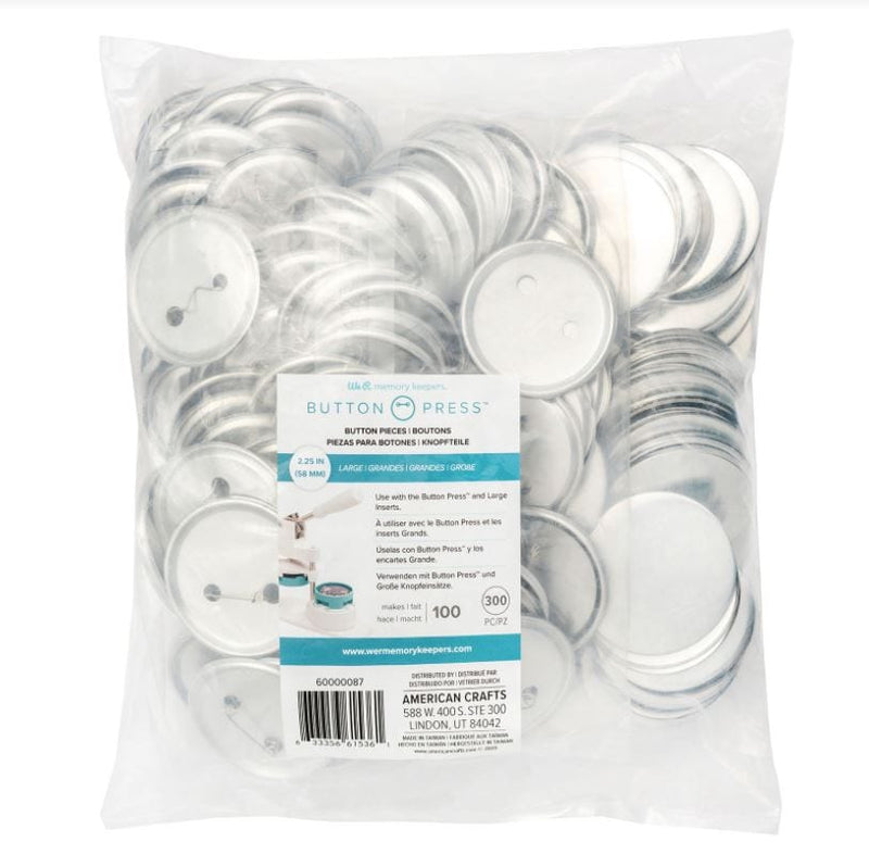 Large Buttons Bulk Refill for Button Press (Makes 100 Pins)