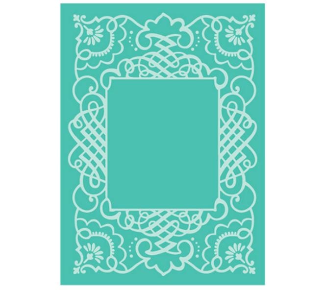 Cuttlebug Calligraphy Frame Embossing Folder