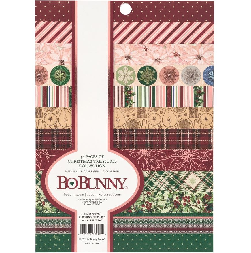 BoBunny Christmas Treasures with Foil Paper Pad 6
