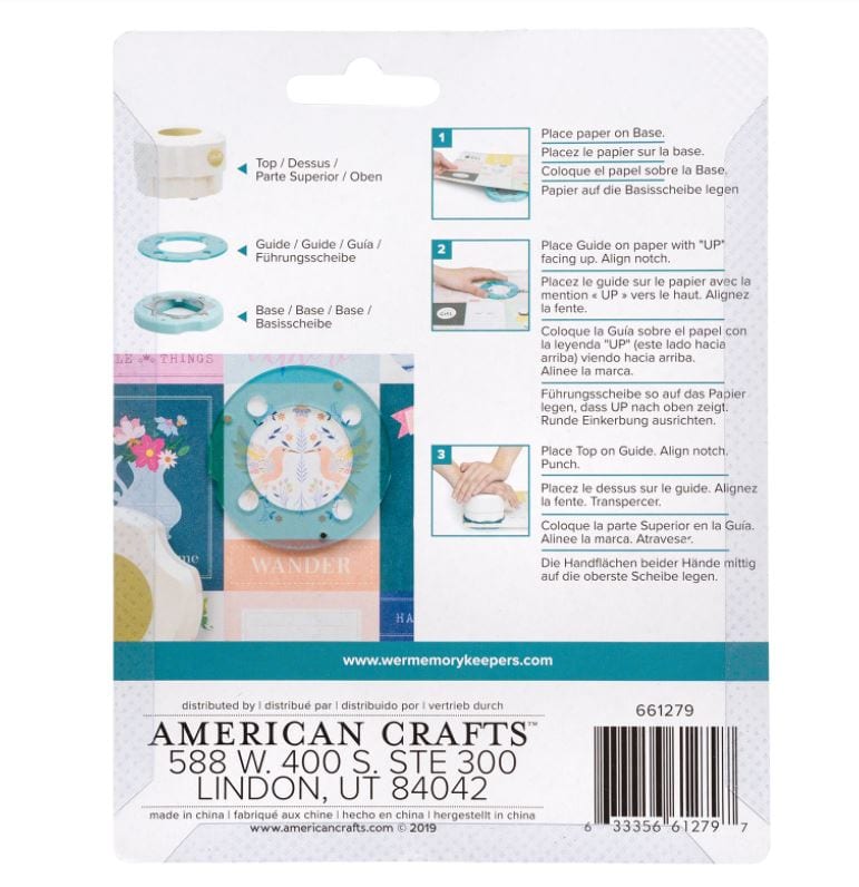Mini We R Memory Keeprs Clear Cut Punch - Scallop Circle 1
