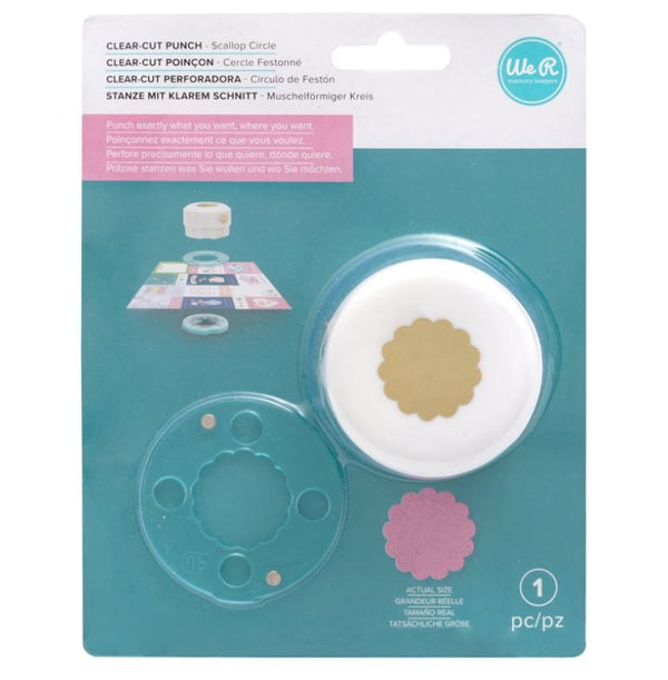 Mini We R Memory Keeprs Clear Cut Punch - Scallop Circle 1"