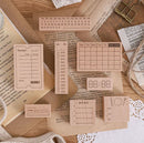 Journaling Wood Mounted Rubber Stamps by Paper Dyeing