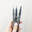 Calligraphy Brush Pens - Set of 3 - The Craft Central