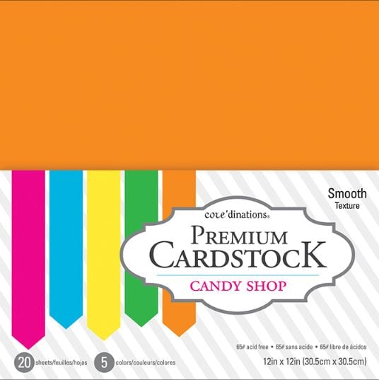 Core'dinations Candy Shop - Smooth Value Pack Cardstock 12