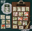 MoCard Natural Hymn Flora Plants Sticker Flakes in a Box