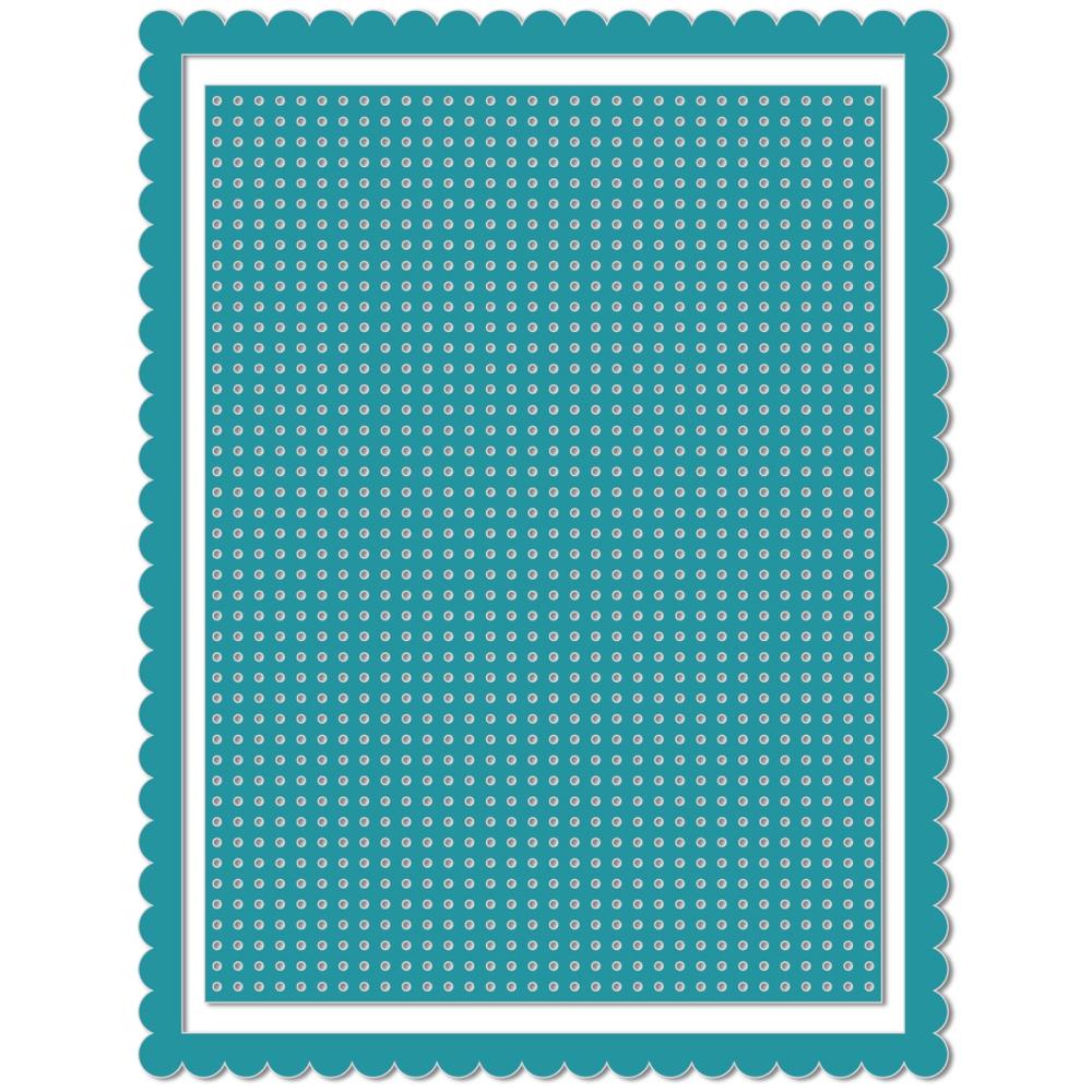 We R Memory Keepers Card Front Stitch Grid Revolution Die