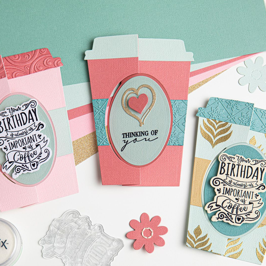 Sizzix Thinlits Die Set 8PK - Card Café by Jen Long