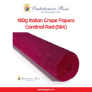 Cartotecnica Rossi Crepe Papers 180g (Red & Blue Shades) Full Roll Premium Italian Crepe Papers