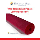 Cartotecnica Rossi Crepe Papers 180g (Red & Blue Shades) Full Roll Premium Italian Crepe Papers