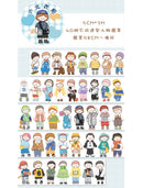 Yuxian Cute Little Kids Fitting Room Series Washi Tapes (5cm x 3m)