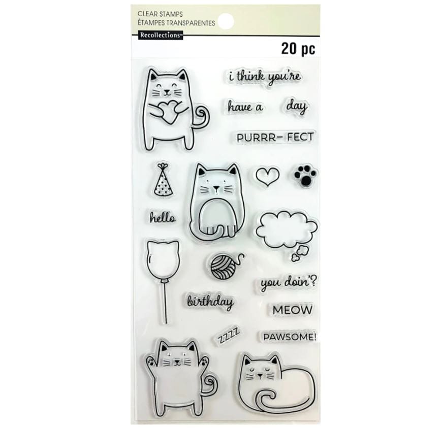 Recollections Cat Purrr-Fect Stamp Set