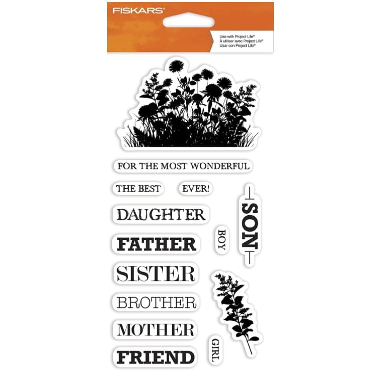 Fiskars Celebrate Family Clear Stamps