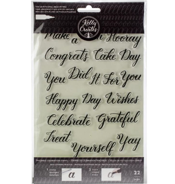 American Crafts Celebration Kelly Creates Clear Traceable Stamps