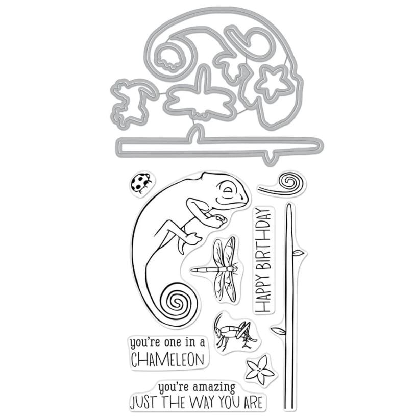 Hero Arts Chameleon Hero Stamp and Cut DC265
