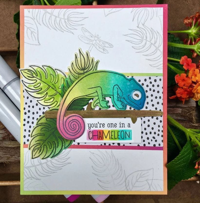 Hero Arts Chameleon Hero Stamp and Cut DC265