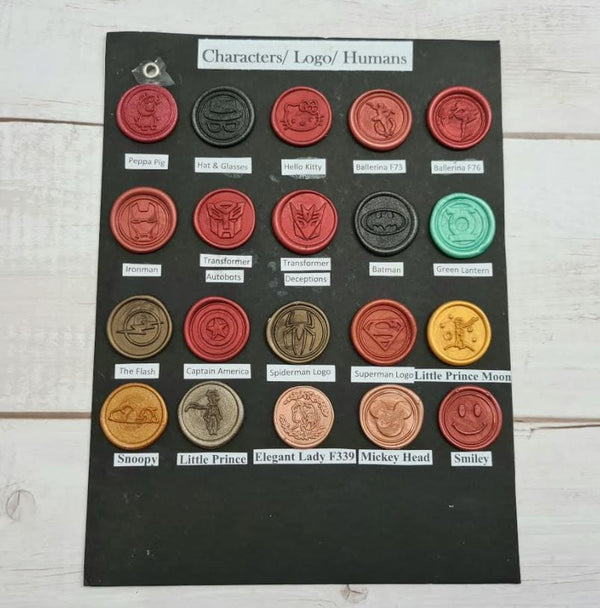 Wax Seals Characters/Logo/Humans (See Options for Individual Picture)