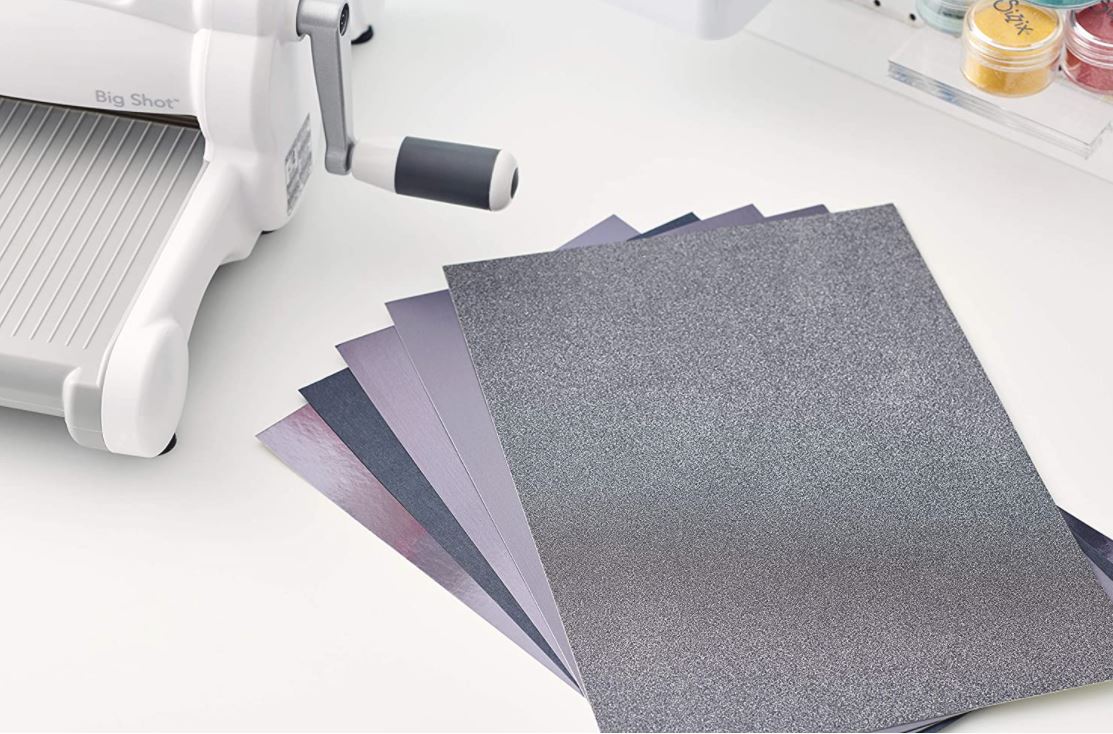 Sizzix Surfacez Charcoal Opulent Cardstock Pack, A4 size 50PK 250gsm