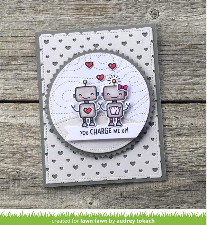 Lawn Fawn Charge Me Up Clear Stamps 2" x 3"