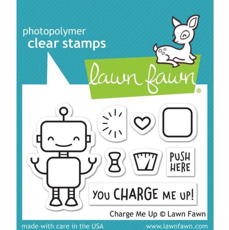 Lawn Fawn Charge Me Up Clear Stamps 2" x 3"