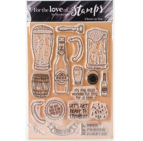 Hunkydory Cheers To You Clear Stamps