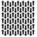 Chevron Arrows The Crafter's Workshop Template 6"X6"