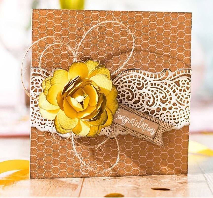 Chic Border Sara Signature Rustic Wedding Metal Die