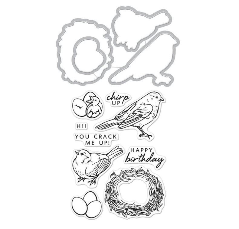 Hero Arts Chirp Hero Stamp and Cut DC228