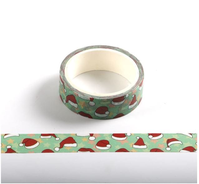 Onemaji Christmas Cartoon Washi Tape 2 Rolls of 15mm x 5m