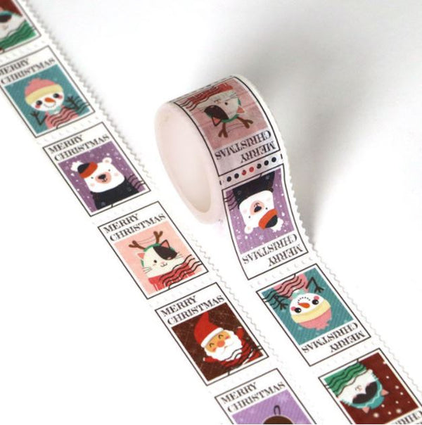 Christmas Characters Perforated Ready to Tear Christmas Washi Tape 25mm x 3m