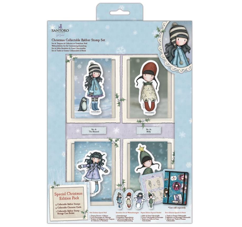Gorjuss Christmas Collectible Stamp Set Mini #61 #62 #63 #64
