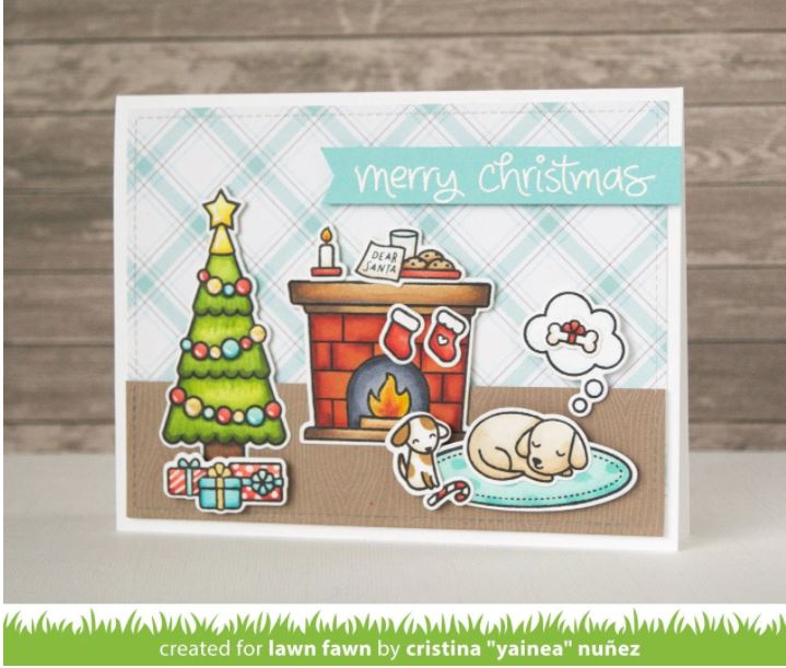 Lawn Fawn Christmas Dreams Clear Stamps 4" x 6"