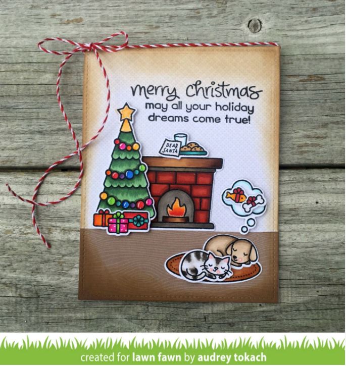 Lawn Fawn Christmas Dreams Clear Stamps 4" x 6"